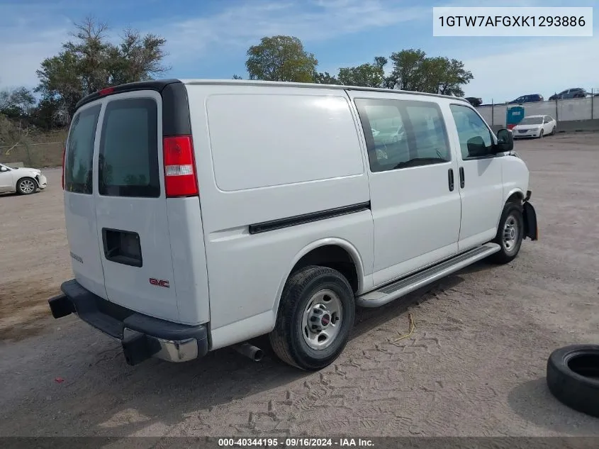 1GTW7AFGXK1293886 2019 GMC Savana 2500 Work Van