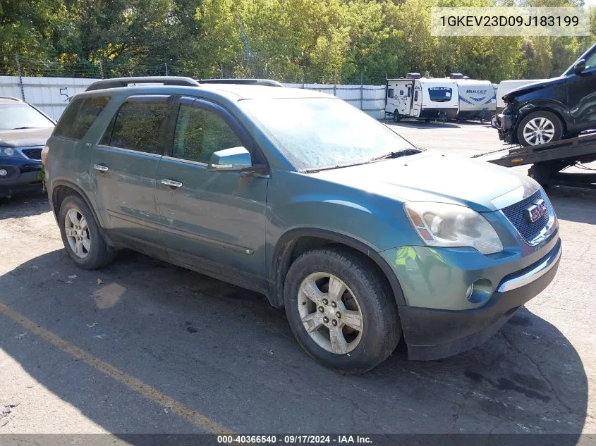 2009 GMC Acadia Slt-1 VIN: 1GKEV23D09J183199 Lot: 40366540