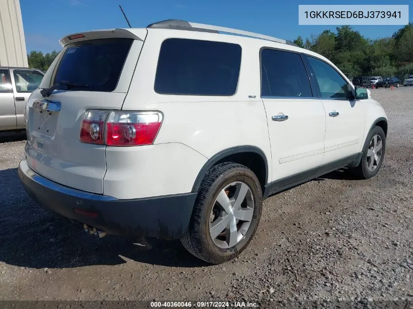 2011 GMC Acadia Slt-2 VIN: 1GKKRSED6BJ373941 Lot: 40360046