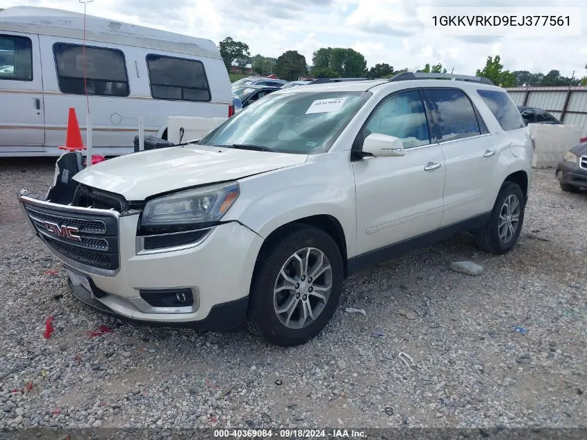 2014 GMC Acadia Slt-1 VIN: 1GKKVRKD9EJ377561 Lot: 40369084