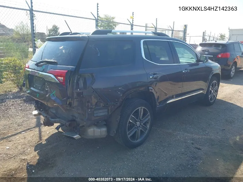 1GKKNXLS4HZ142363 2017 GMC Acadia Denali