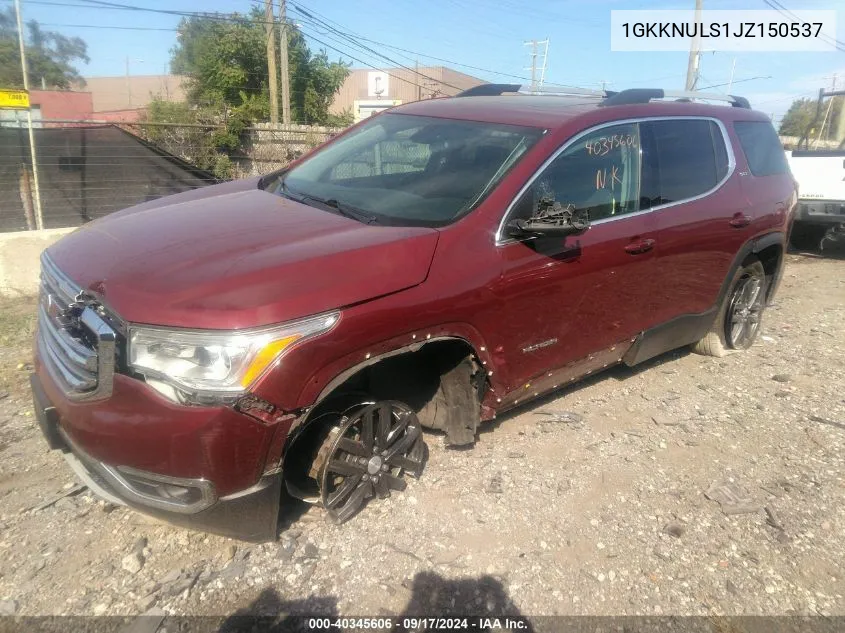 2018 GMC Acadia Slt-1 VIN: 1GKKNULS1JZ150537 Lot: 40345606