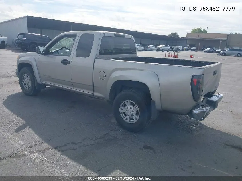 2004 GMC Canyon Sle VIN: 1GTDS196X48217779 Lot: 40369239