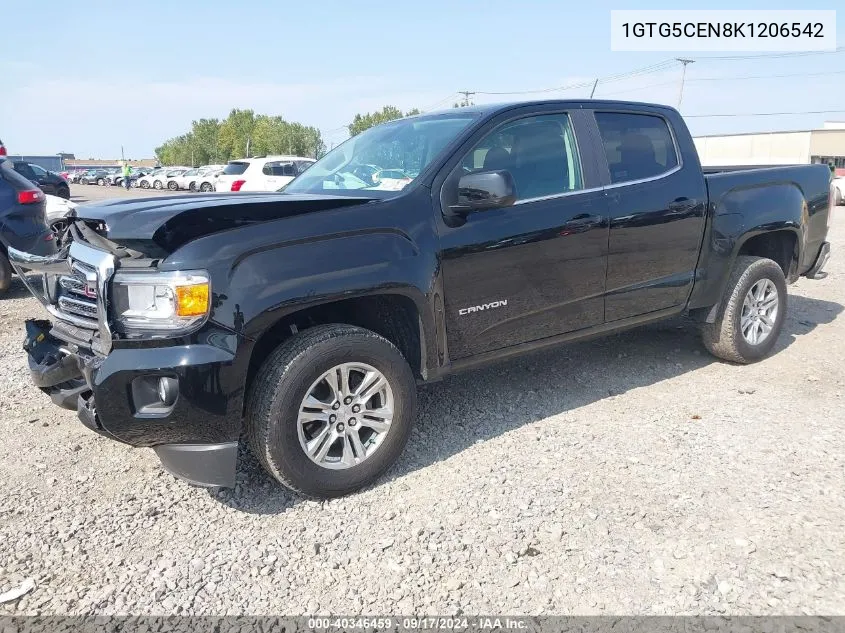 2019 GMC Canyon Sle VIN: 1GTG5CEN8K1206542 Lot: 40346459