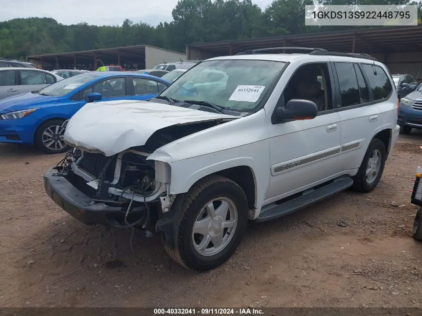 2002 GMC Envoy Slt VIN: 1GKDS13S922448795 Lot: 40332041