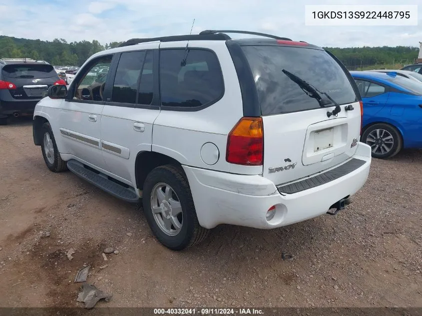 2002 GMC Envoy Slt VIN: 1GKDS13S922448795 Lot: 40332041