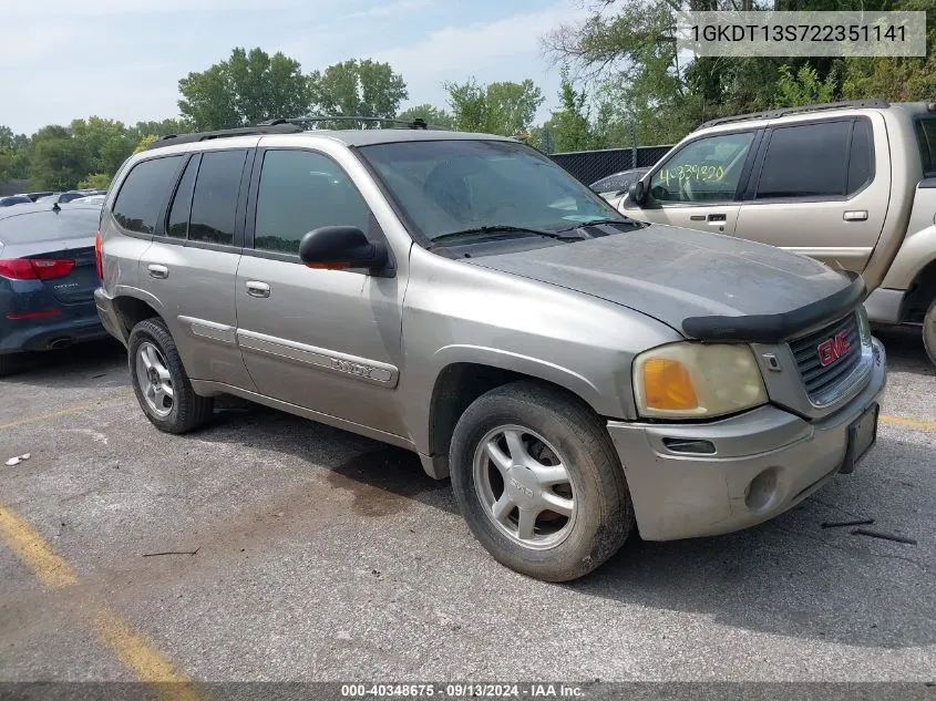 2002 GMC Envoy Slt VIN: 1GKDT13S722351141 Lot: 40348675