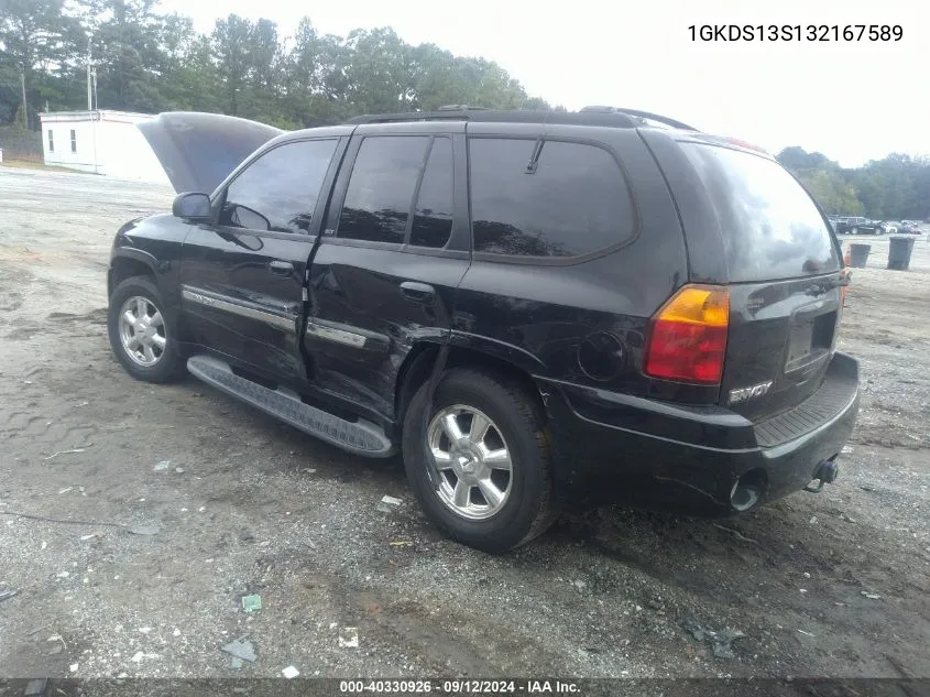 2003 GMC Envoy Slt VIN: 1GKDS13S132167589 Lot: 40330926