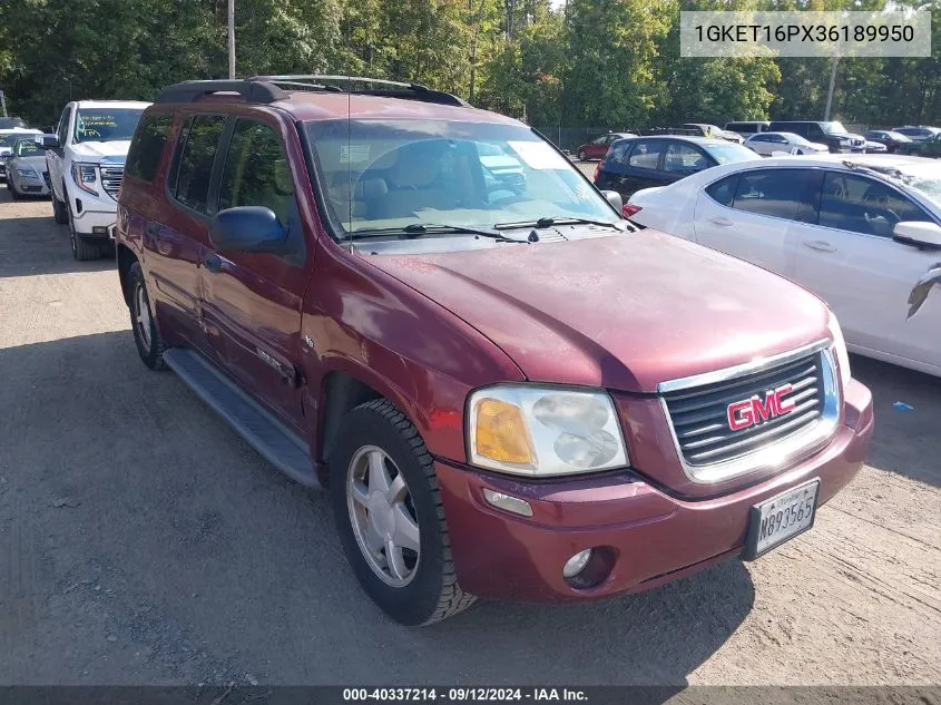 2003 GMC Envoy Xl Sle VIN: 1GKET16PX36189950 Lot: 40337214