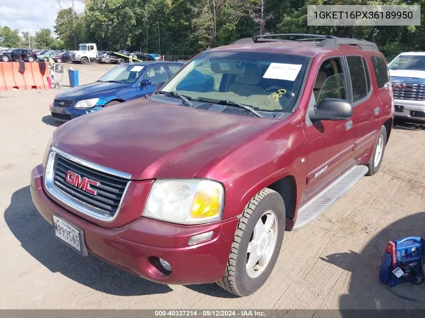 2003 GMC Envoy Xl Sle VIN: 1GKET16PX36189950 Lot: 40337214