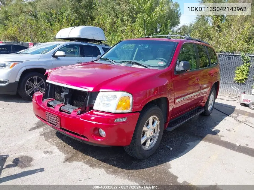 2004 GMC Envoy Slt VIN: 1GKDT13S042143962 Lot: 40332627