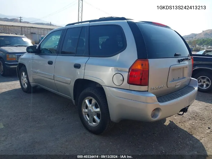 2004 GMC Envoy Sle VIN: 1GKDS13S242413213 Lot: 40334414