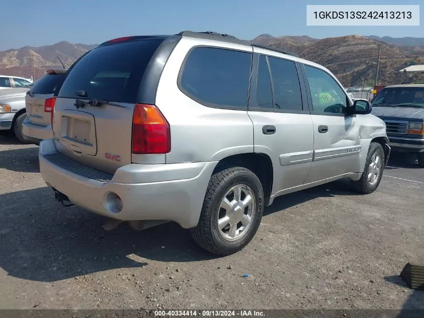 2004 GMC Envoy Sle VIN: 1GKDS13S242413213 Lot: 40334414