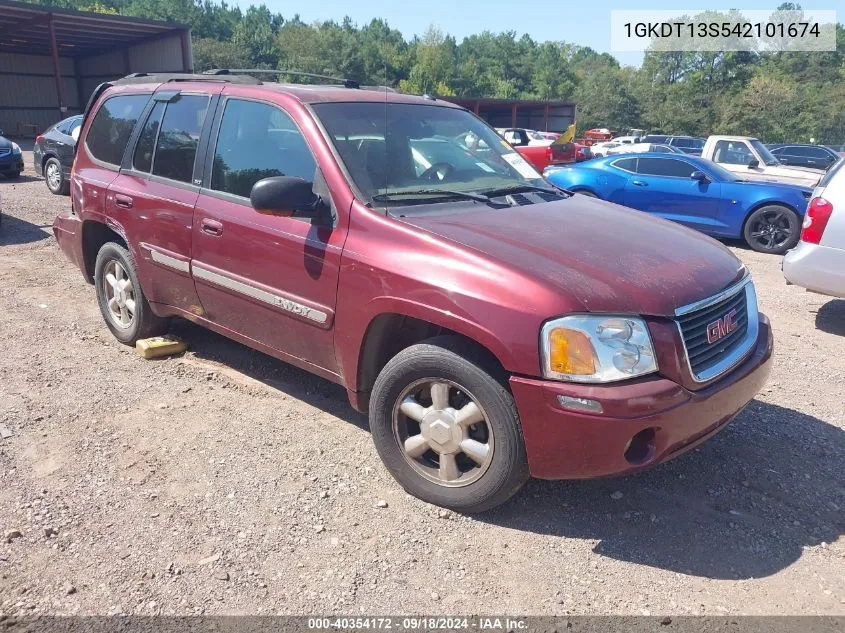 2004 GMC Envoy VIN: 1GKDT13S542101674 Lot: 40354172