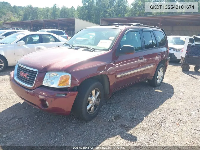 2004 GMC Envoy VIN: 1GKDT13S542101674 Lot: 40354172