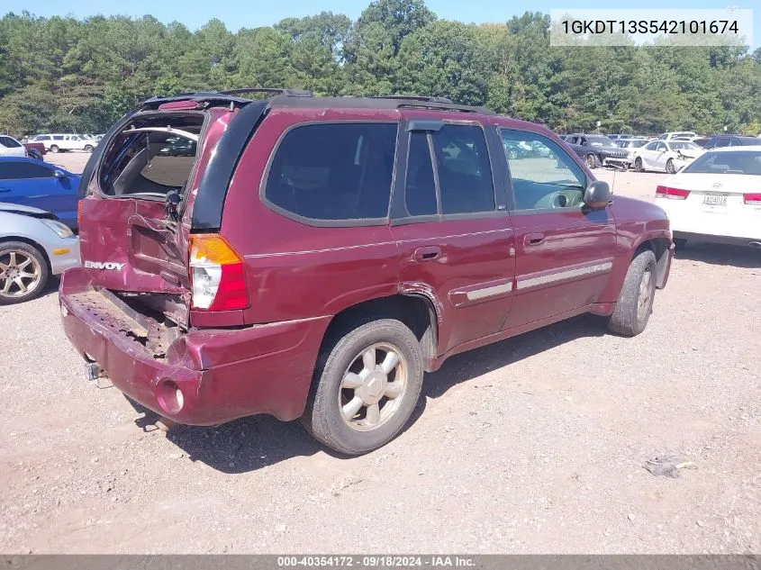 1GKDT13S542101674 2004 GMC Envoy