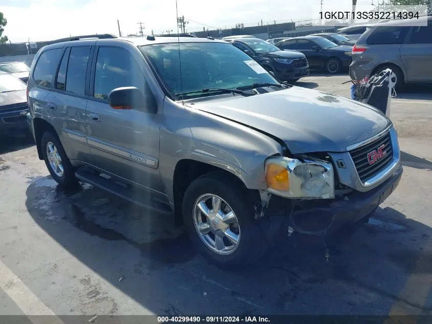 2005 GMC Envoy VIN: 1GKDT13S352214394 Lot: 40299490