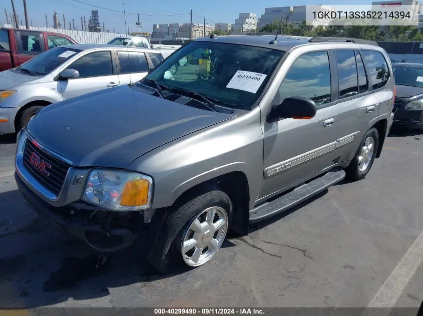 2005 GMC Envoy VIN: 1GKDT13S352214394 Lot: 40299490