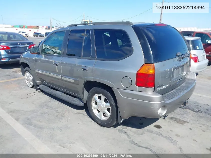 2005 GMC Envoy VIN: 1GKDT13S352214394 Lot: 40299490