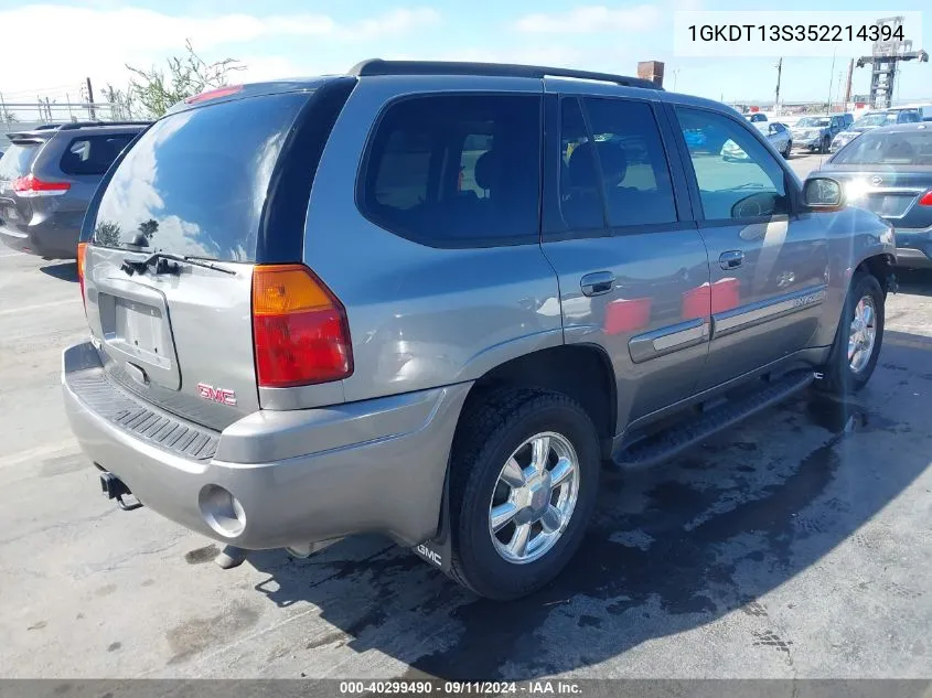 2005 GMC Envoy VIN: 1GKDT13S352214394 Lot: 40299490