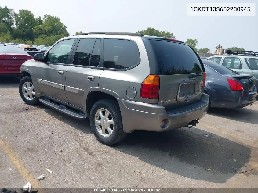 2005 GMC Envoy Slt VIN: 1GKDT13S652230945 Lot: 40313346