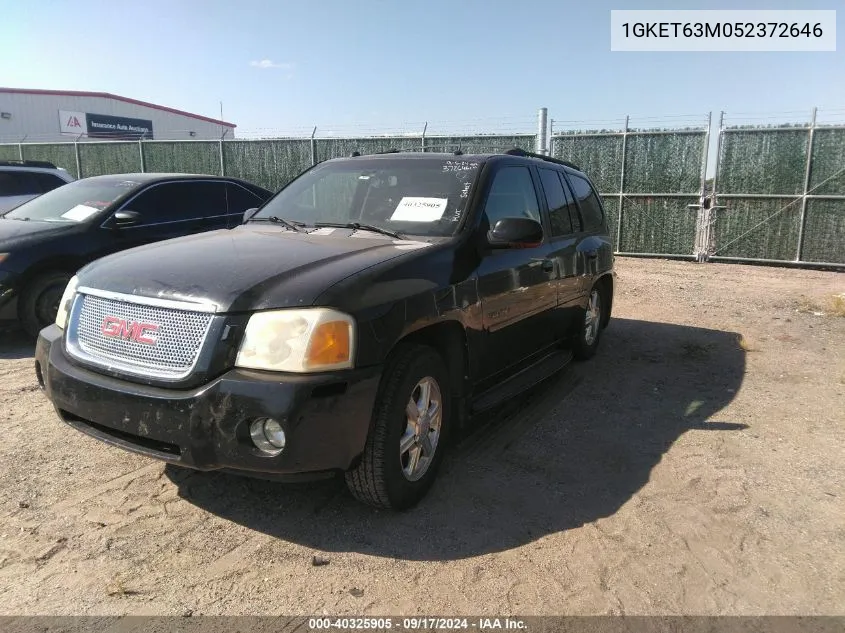 2005 GMC Envoy Denali VIN: 1GKET63M052372646 Lot: 40325905