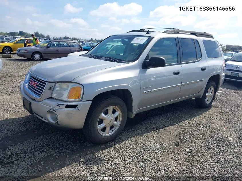 2006 GMC Envoy Xl Sle VIN: 1GKET16S366146656 Lot: 40316616