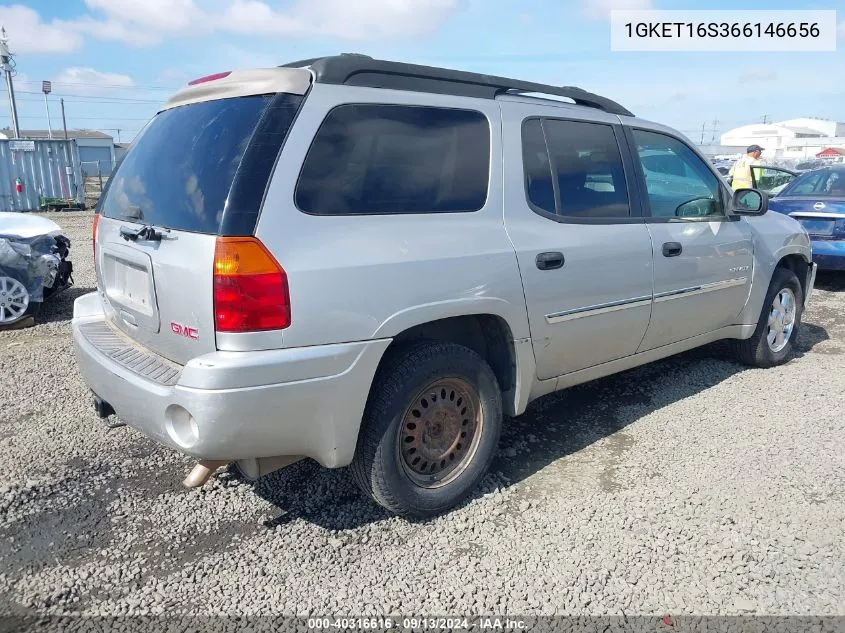 2006 GMC Envoy Xl Sle VIN: 1GKET16S366146656 Lot: 40316616