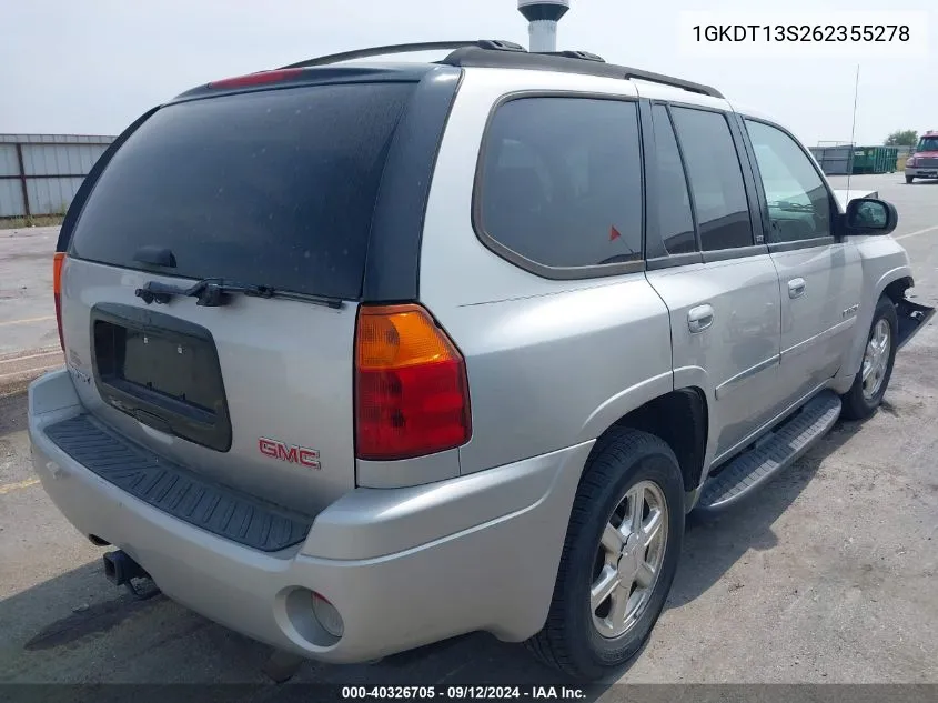 1GKDT13S262355278 2006 GMC Envoy