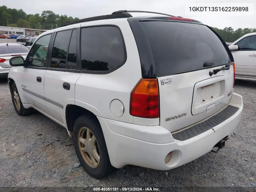 2006 GMC Envoy Sle VIN: 1GKDT13S162259898 Lot: 40351191