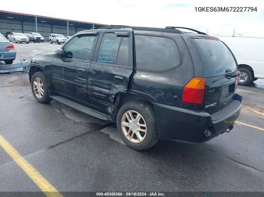 1GKES63M672227794 2007 GMC Envoy Denali