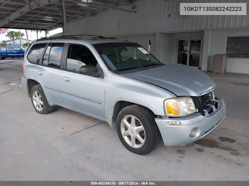 2008 GMC Envoy Slt VIN: 1GKDT13S082242223 Lot: 40334310