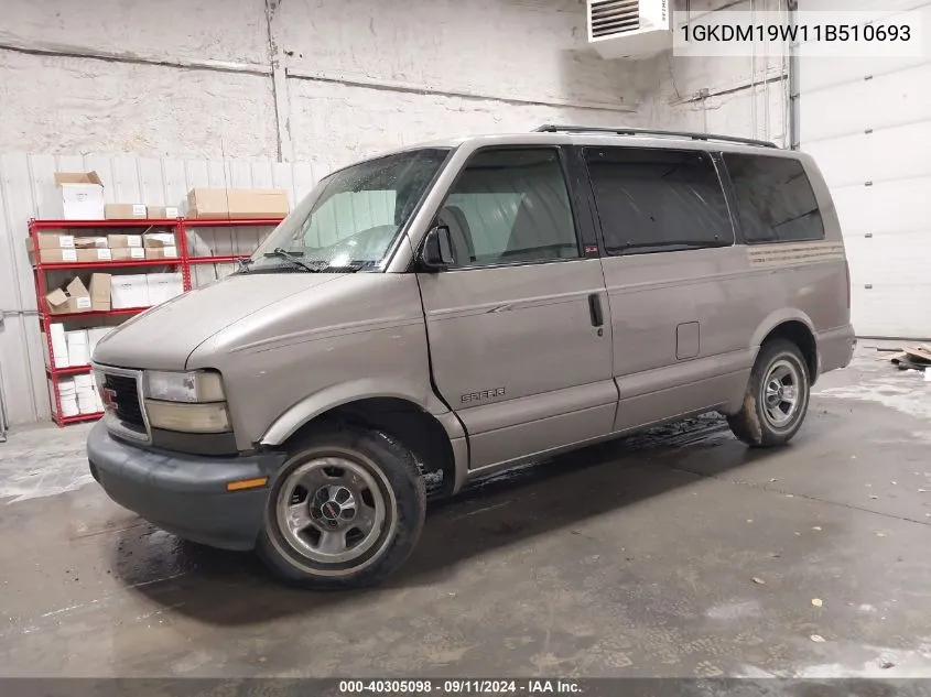 1GKDM19W11B510693 2001 GMC Safari Sle