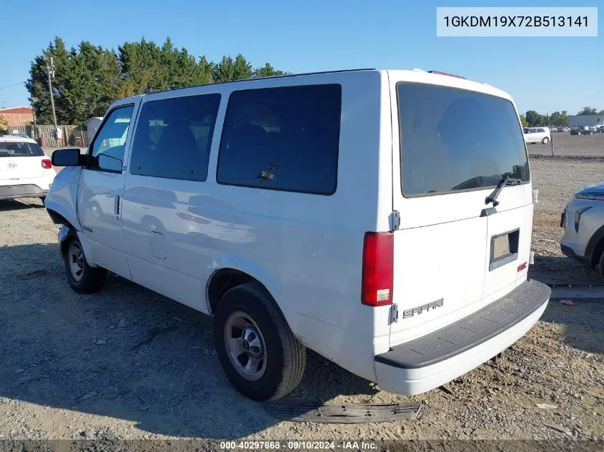 2002 GMC Safari Xt VIN: 1GKDM19X72B513141 Lot: 40297868