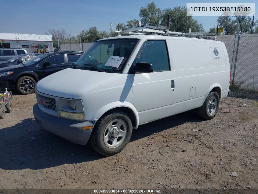 2003 GMC Safari Standard VIN: 1GTDL19X53B515180 Lot: 39993834