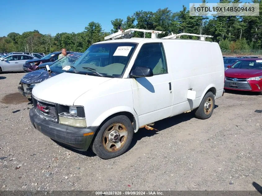 2004 GMC Safari Standard VIN: 1GTDL19X14B509443 Lot: 40287828