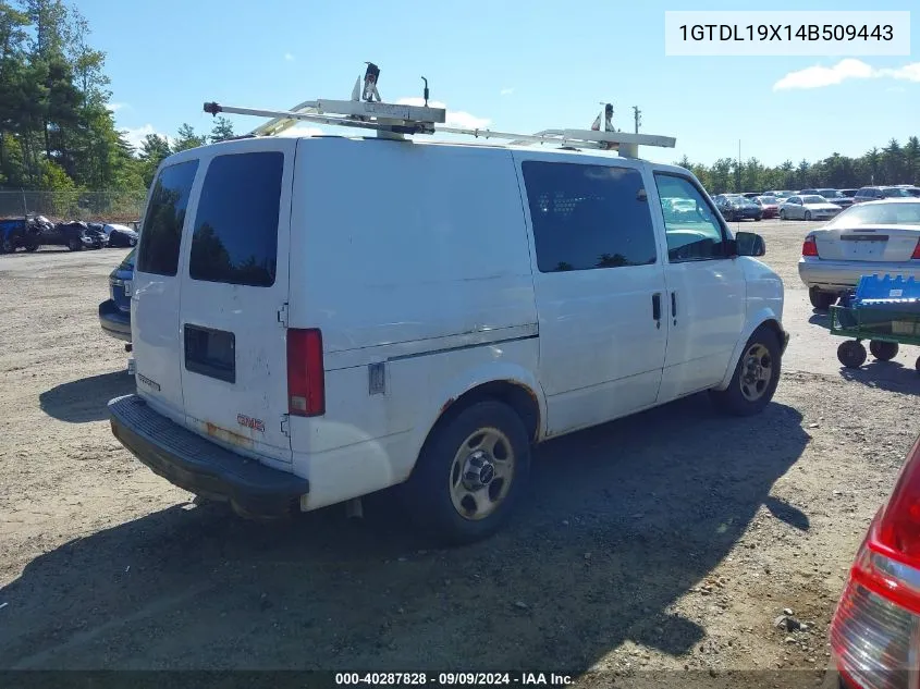 2004 GMC Safari Standard VIN: 1GTDL19X14B509443 Lot: 40287828