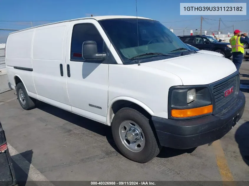 2003 GMC Savana G3500 VIN: 1GTHG39U331123182 Lot: 40326988