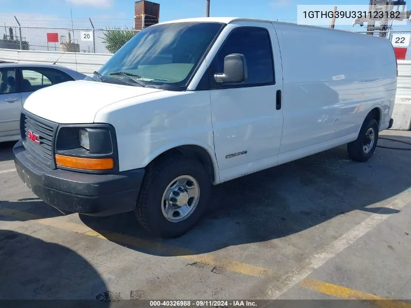 2003 GMC Savana G3500 VIN: 1GTHG39U331123182 Lot: 40326988