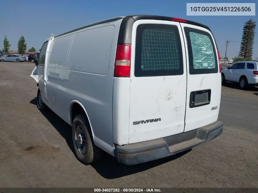 2005 GMC Savana Standard VIN: 1GTGG25V451226506 Lot: 34027282