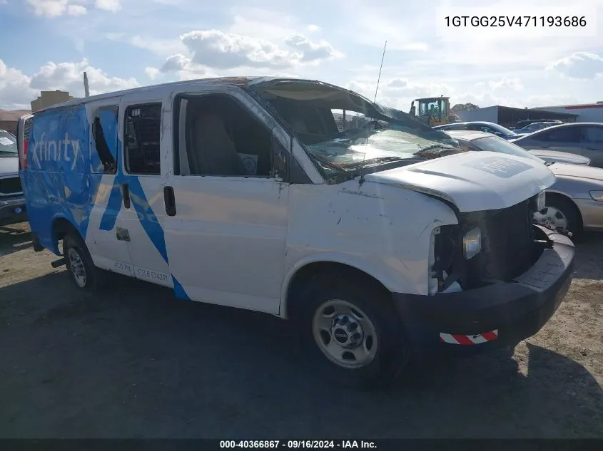 2007 GMC Savana Work Van VIN: 1GTGG25V471193686 Lot: 40366867