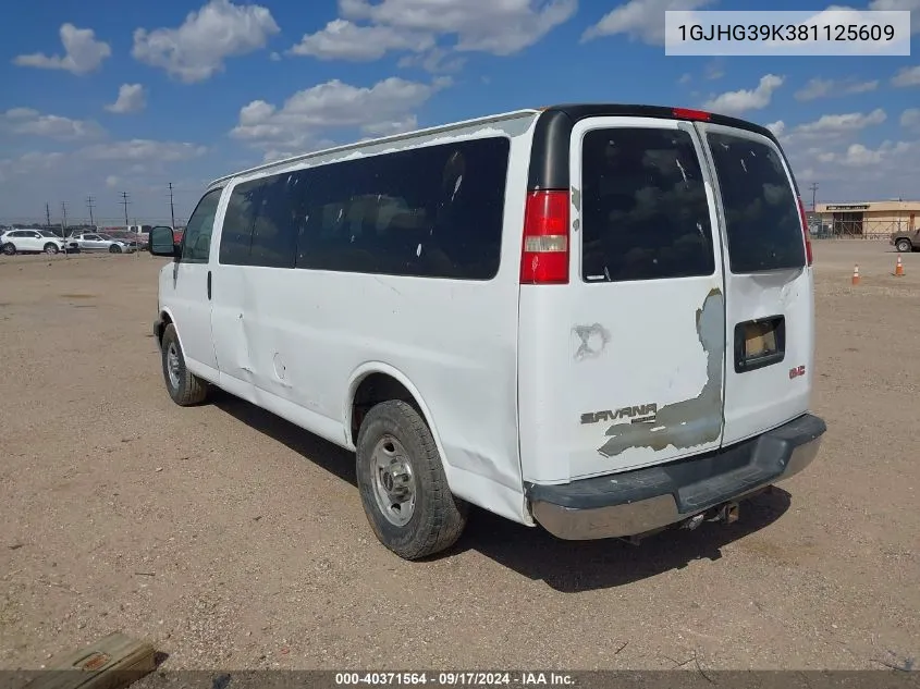 1GJHG39K381125609 2008 GMC Savana Ls