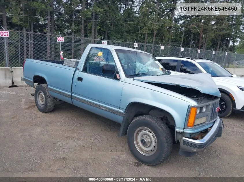 1989 GMC Sierra K2500 VIN: 1GTFK24K6KE546450 Lot: 40340060