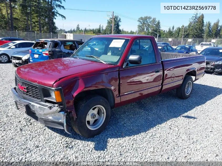 1994 GMC Sierra C1500 VIN: 1GTDC14Z3RZ569778 Lot: 40311211