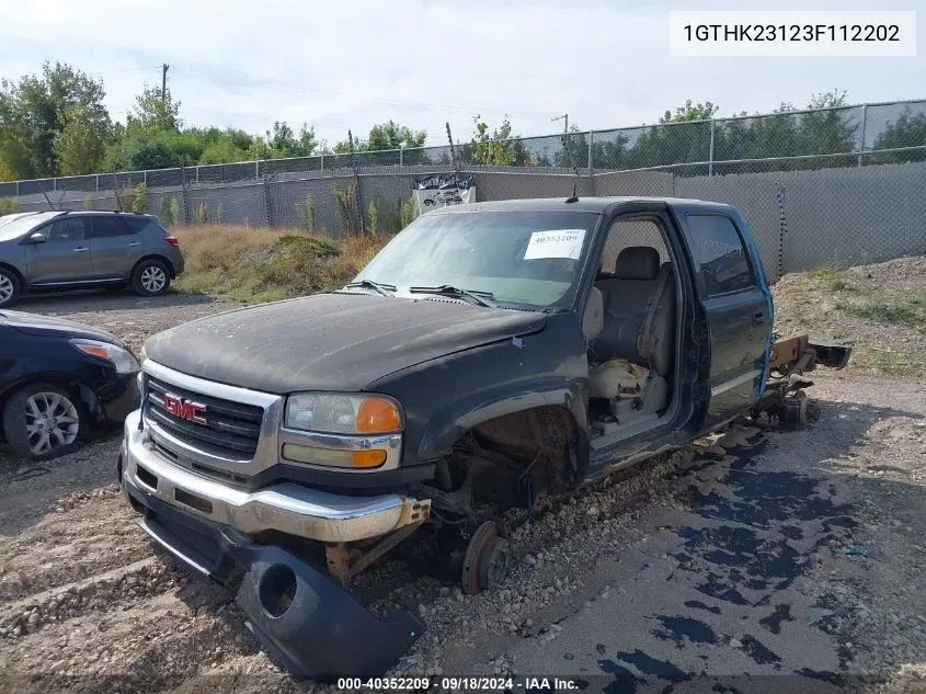 2003 GMC Sierra K2500 Heavy Duty VIN: 1GTHK23123F112202 Lot: 40352209