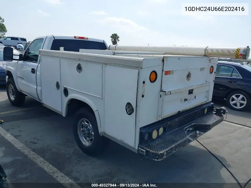 2006 GMC Sierra 2500Hd Sle1 VIN: 1GDHC24U66E202416 Lot: 40327944