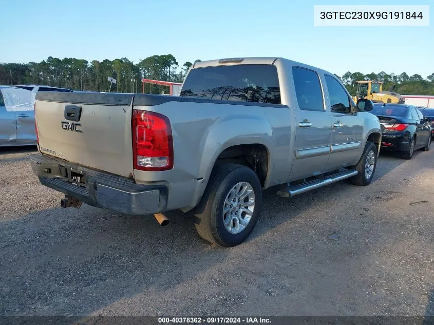 2009 GMC Sierra 1500 Sle VIN: 3GTEC230X9G191844 Lot: 40378362