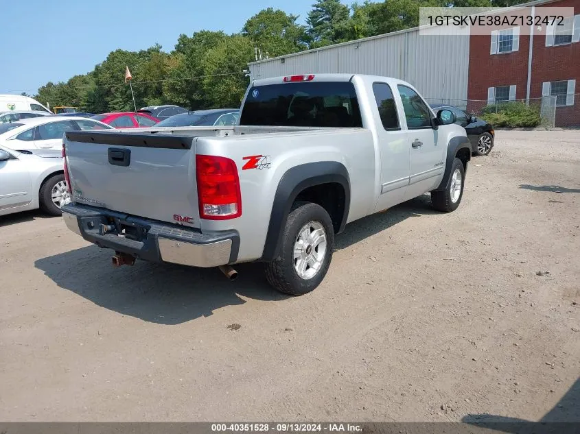 2010 GMC Sierra 1500 Sle VIN: 1GTSKVE38AZ132472 Lot: 40351528