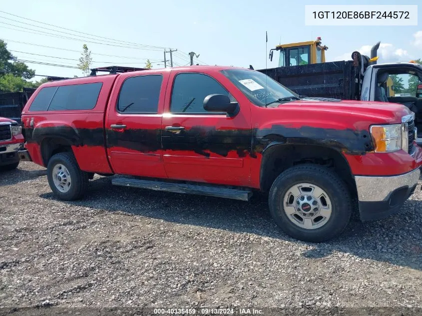 1GT120E86BF244572 2011 GMC Sierra 2500Hd Sle