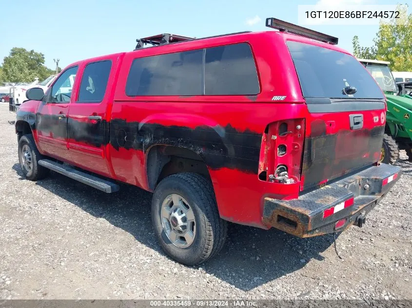 2011 GMC Sierra 2500Hd Sle VIN: 1GT120E86BF244572 Lot: 40335459